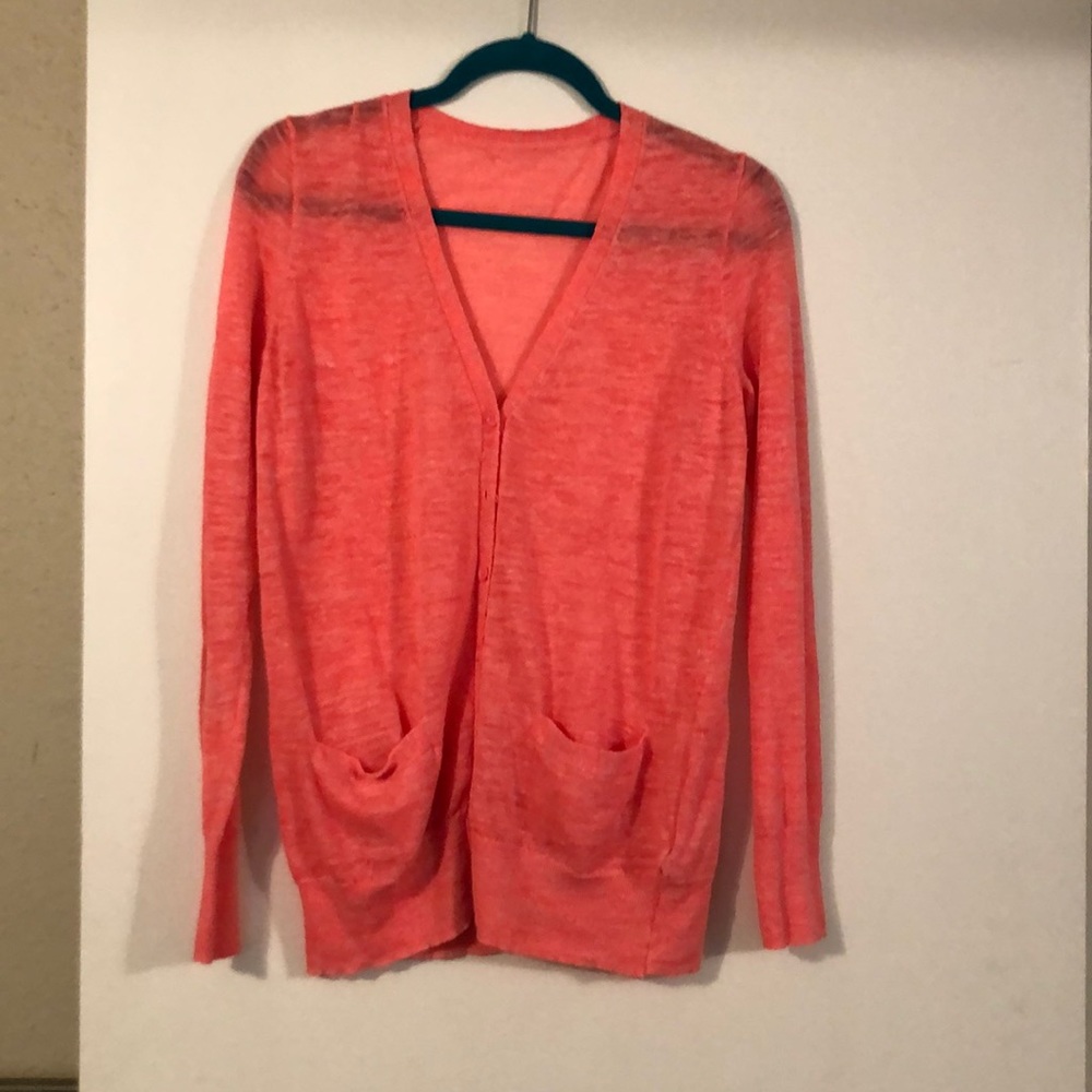 Pink linen sweater